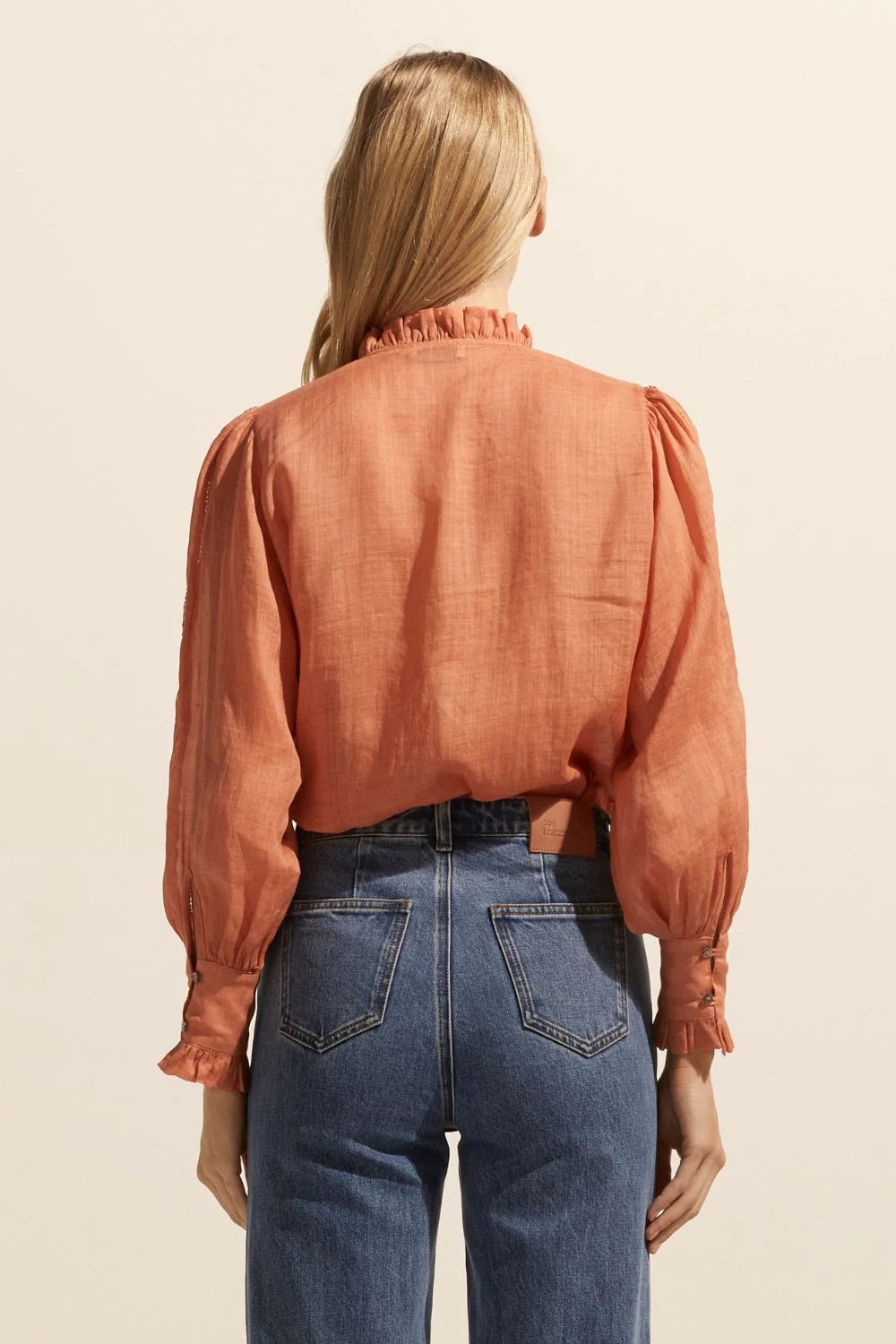 ZK Swoon Top - Apricot & Sailor