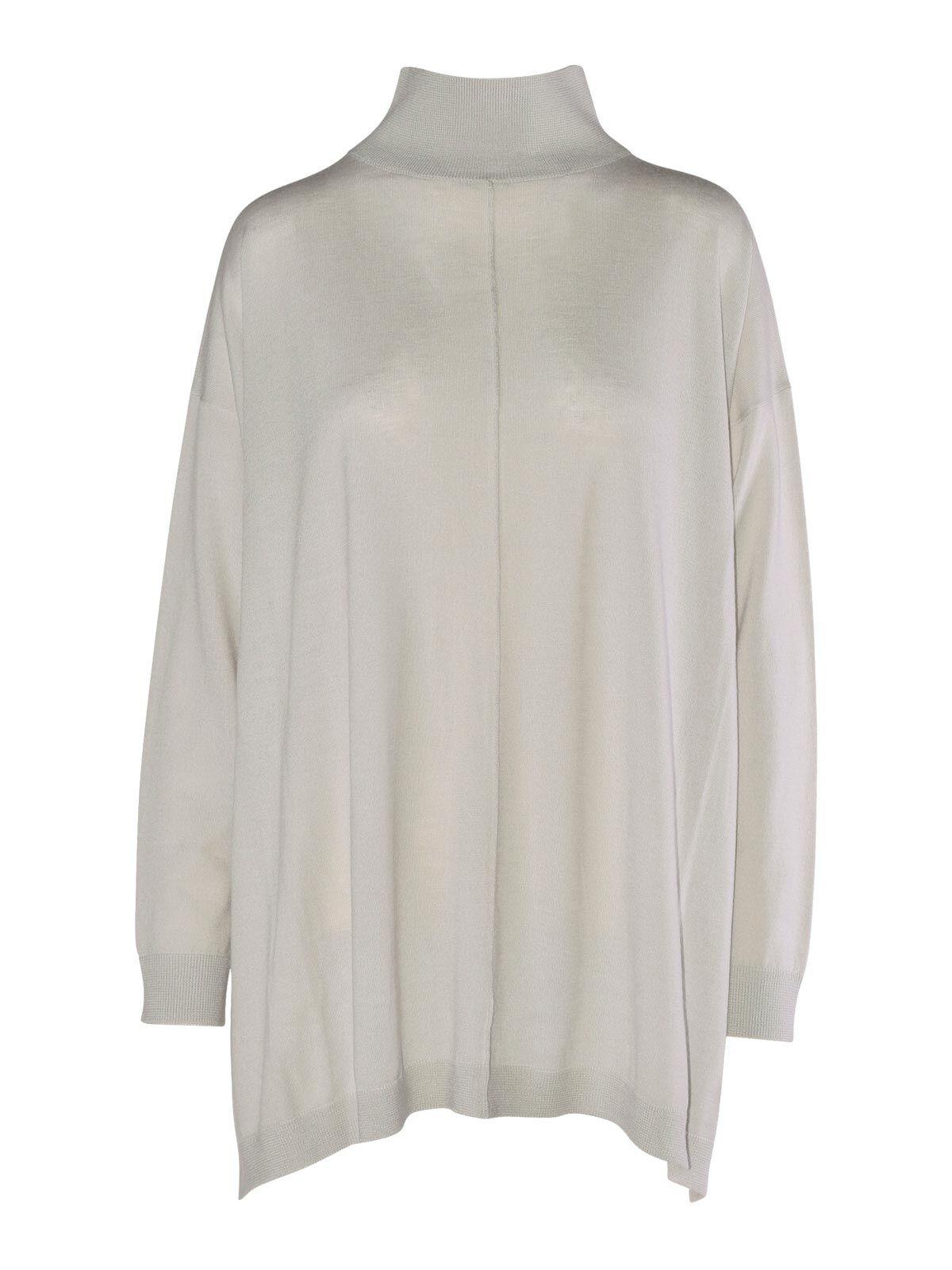 Cream polo neck jumper. 100% Merino with ZQ certification - Yarn is spun in Italy - Refined jersey knit